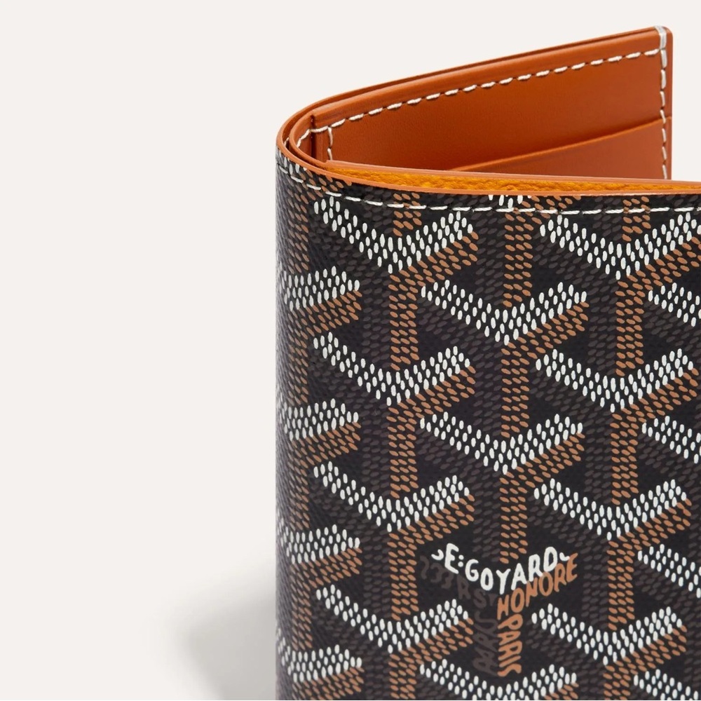 Goyard Black and Brown Monogram Wallet